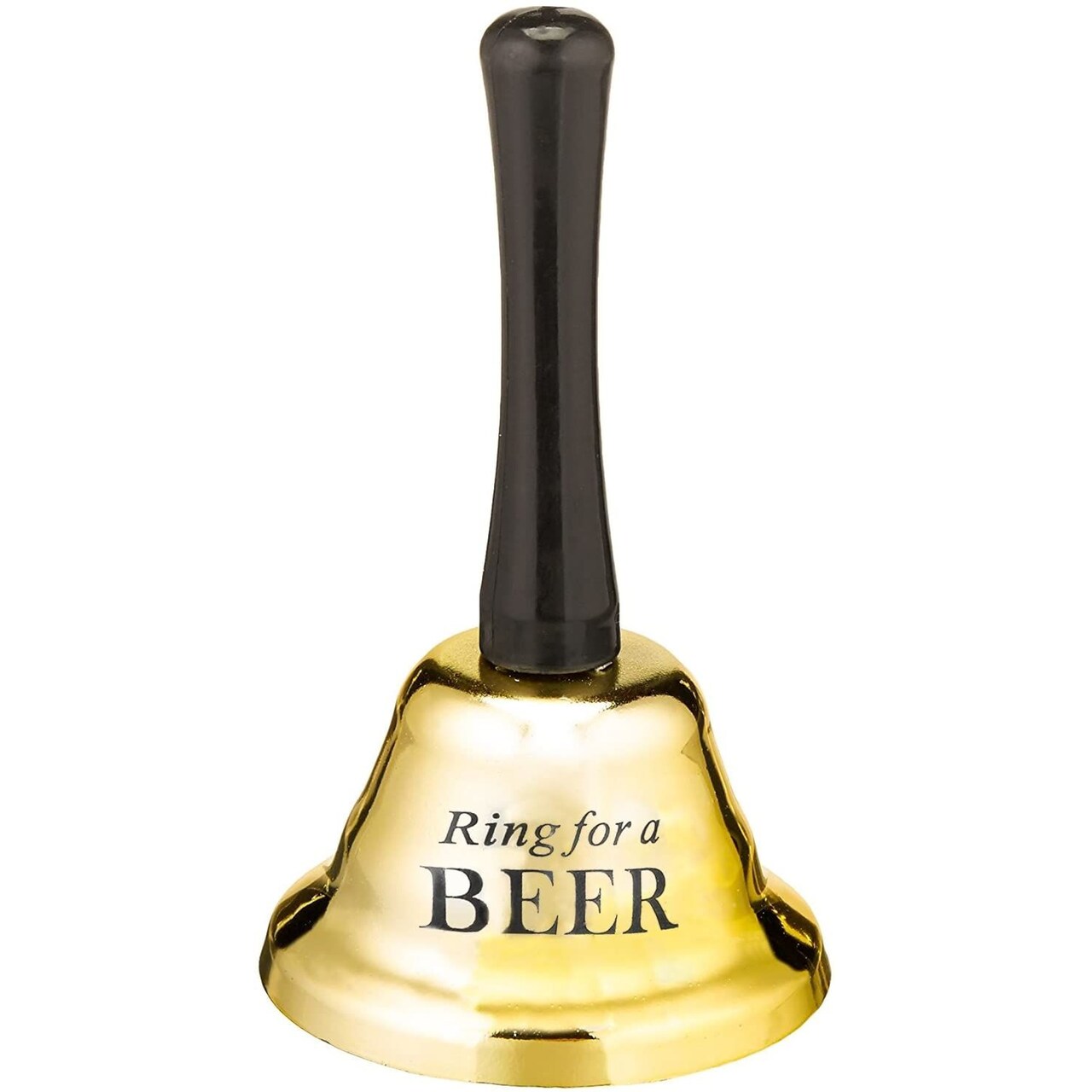 Juvale Ring for A Beer Handheld Bell Steel, 5 Inches, For Restaurants, Bar & Party Gift